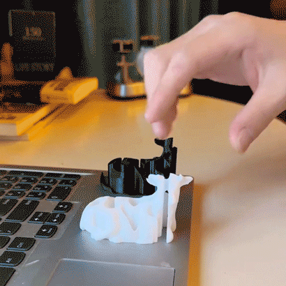 3D Printed Unzipped Cow Print Enclosure 🐄
