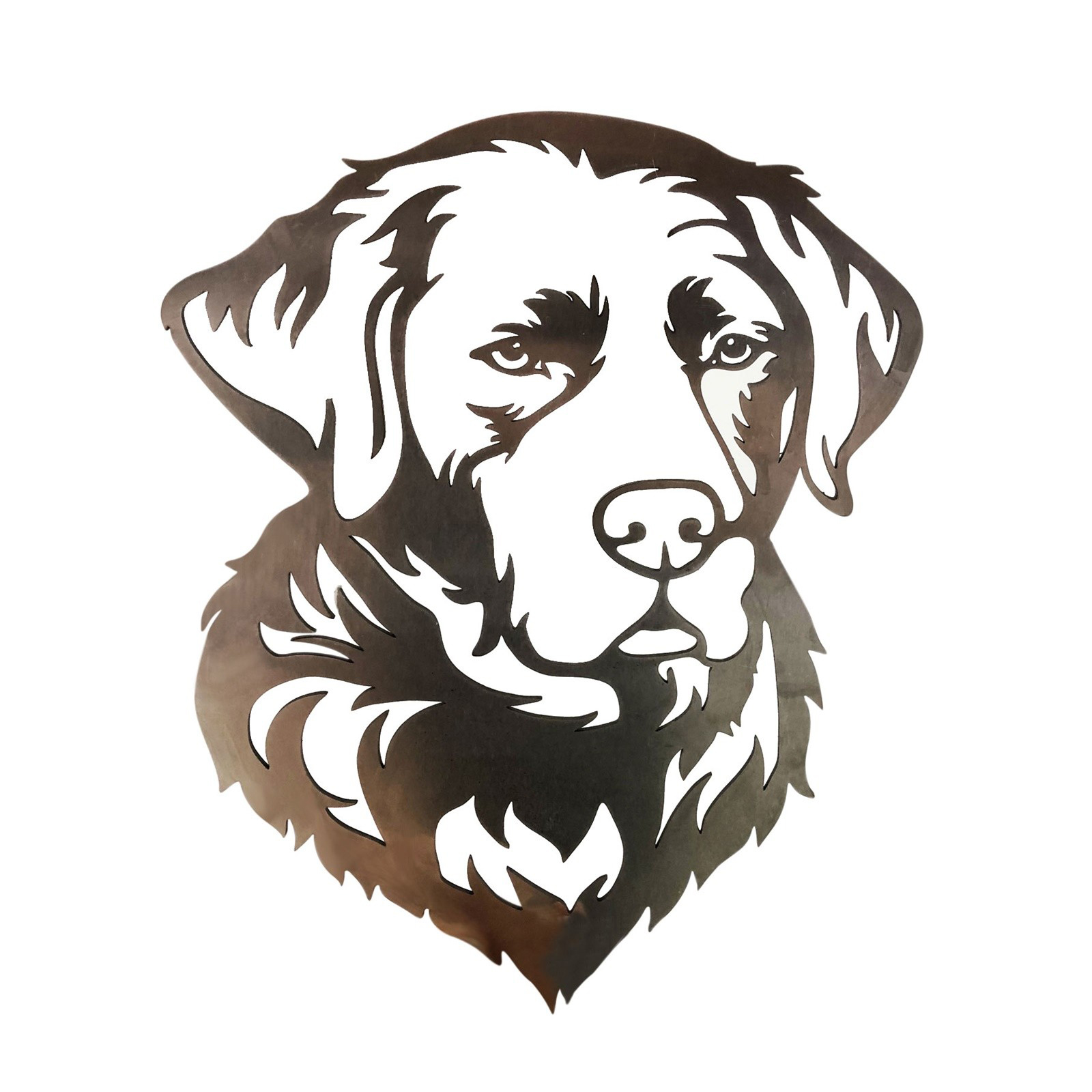 

Rusty Metal Dog Garden Sign Steel Labrador Dog Yard Art Sculpture Ornament, 501 Original