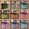 LED Solar House Number Light Digital Address Indication Doorplate Light