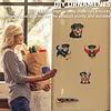 4PCS 2D/Flat Acrylic DIY Diamond Art Fridge Magnet Kit Rottweiler Design DIY Art Fridge Magnet Refrigerator Sticker Magnetic Diamond Art Decor Refrigerator Mailbox Home Decoration DIY Crafts
