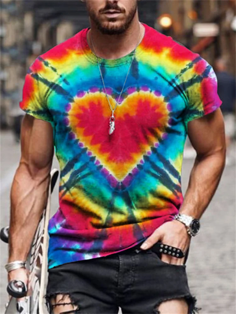 Rainbow Tie Dye LGBT T Shirt