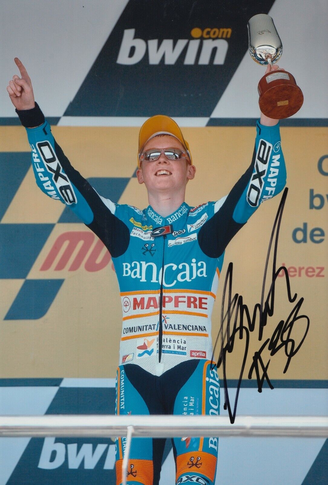 Bradley Smith Hand Signed 12x8 Photo Poster painting - MotoGP Autograph 3.