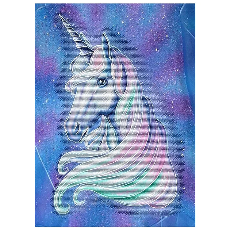 Horse Unicorn 30*40CM(Canvas) Full Round Drill Diamond Painting gbfke