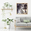 Diamond Painting -DIY Round Drill Wolf Girl(40x40cm)