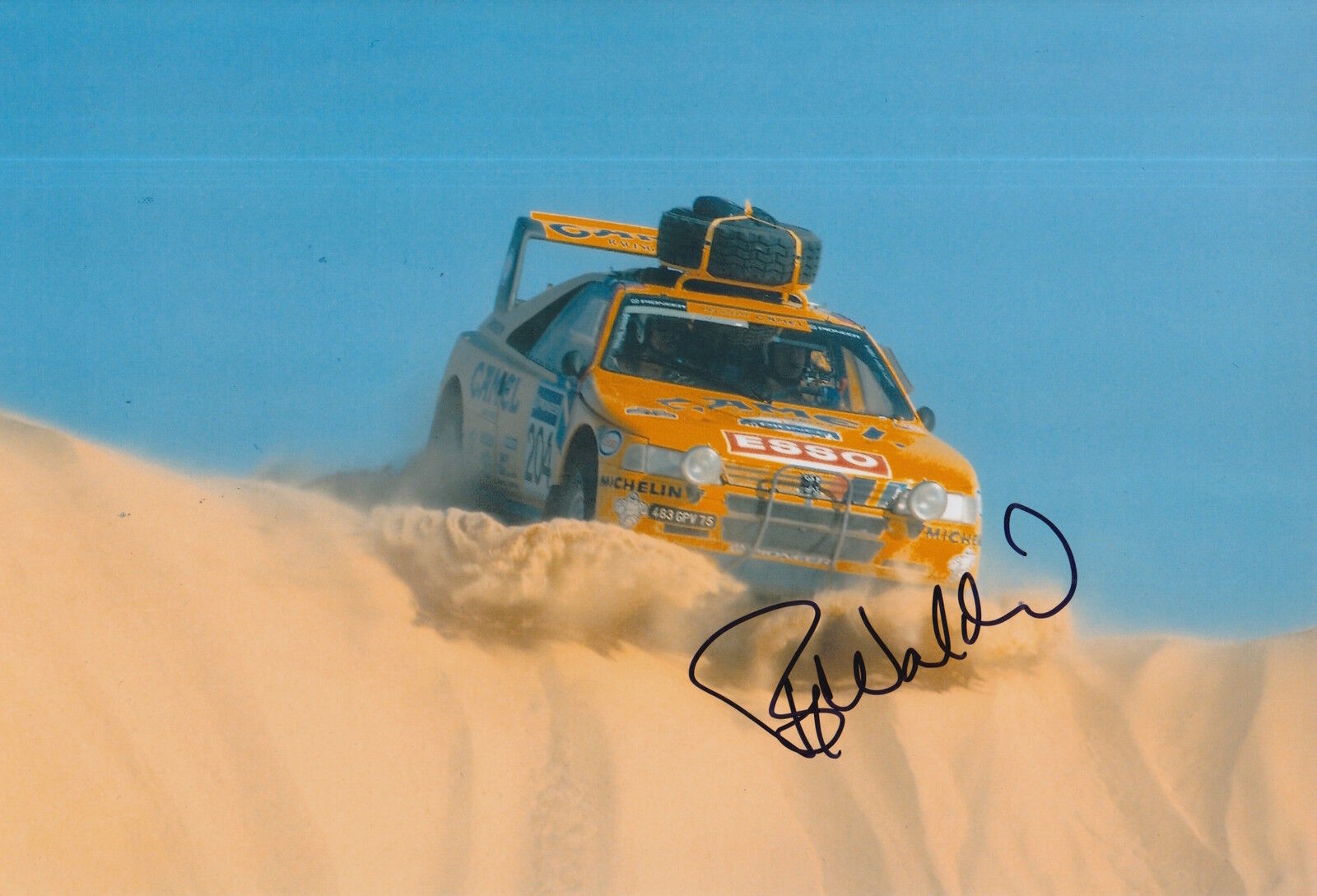 Bjorn Waldegard Hand Signed 12x8 Photo Poster painting Rally Legend.