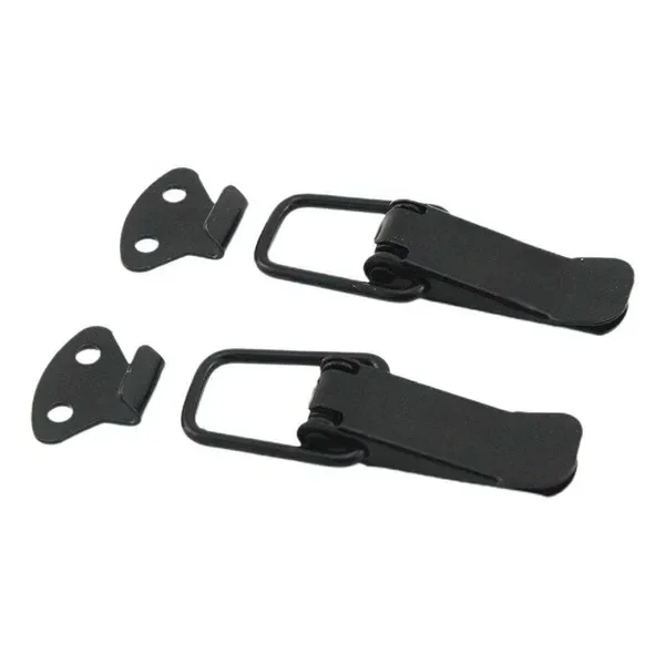 New 2Pcs Universal Bumper Durable Security Hook Lock Kit Clip Hasp For Racing Car Truck Hood Quick Release Fastener Auto