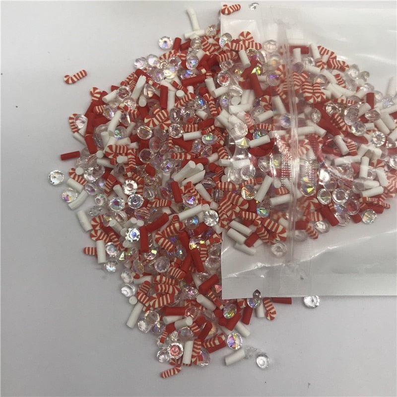 20g 5mm Christmas mix for Resin DIY Supplies Nails Art Polymer Clear Clay accessories DIY Sequins scrapbook shakes Craft