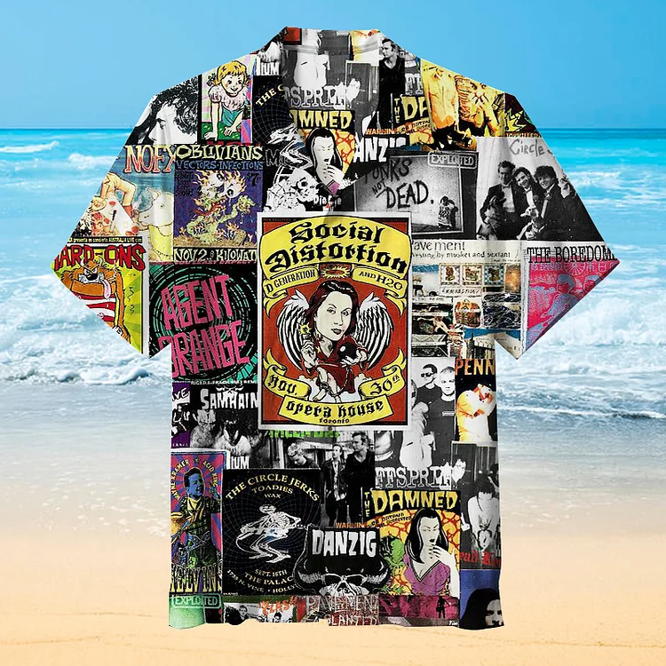 Punk Rock|Unisex Hawaiian Shirt