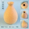 Wooden Handmade Diy Creative Mosaic Patch Dried Flower Vase Base Embryo Material
