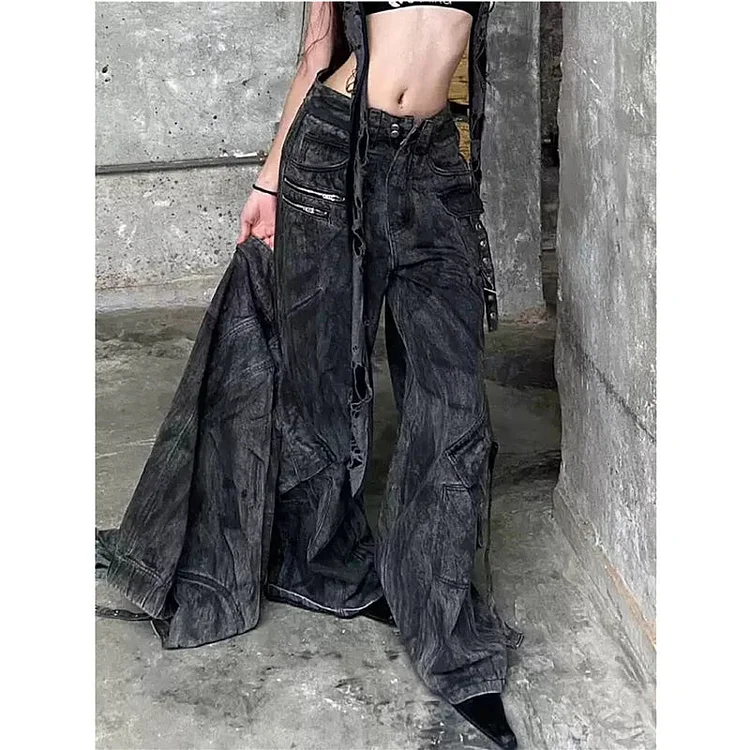 Black Gothic High Waist Pant