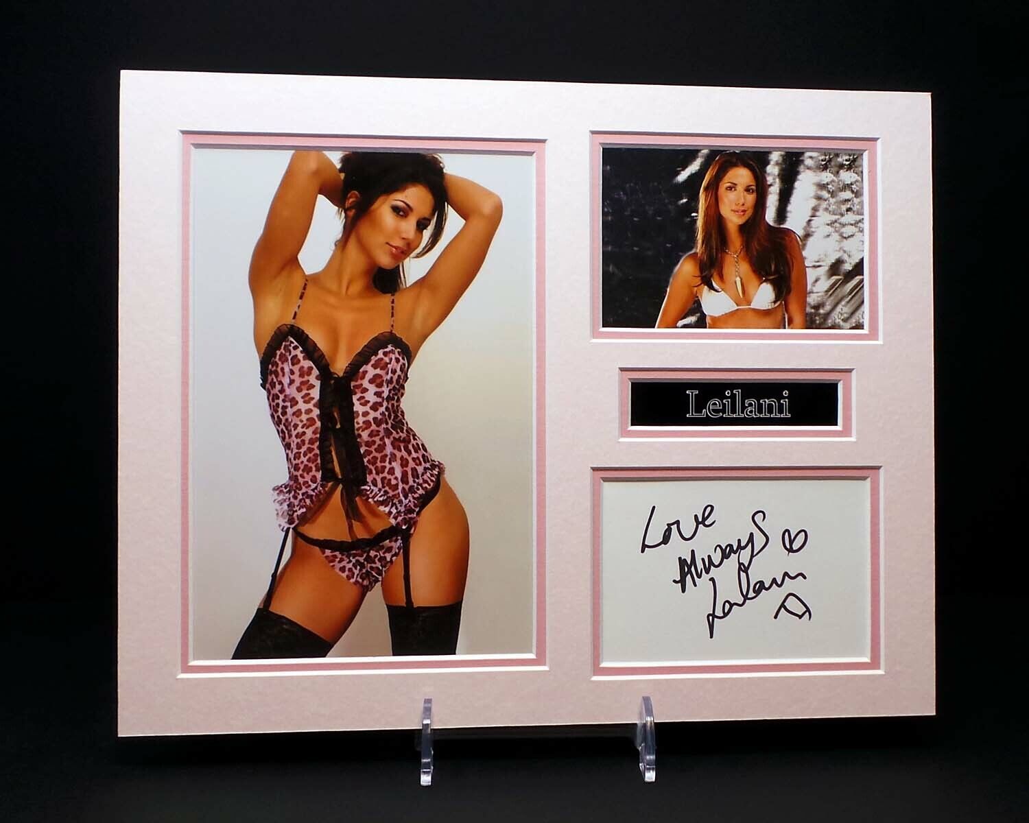 Leilani DOWDING Signed Mounted Photo Poster painting Display 2 AFTAL RD COA Page 3 Glamour Model