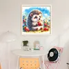 Hedgehog-Partial 11CT Stamped Cross Stitch Bead Embroidery 36*36cm/14.17*14.17in tapestrymarket