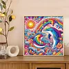 Diamond Painting-DIY Crystal Rhinestone Dolphin