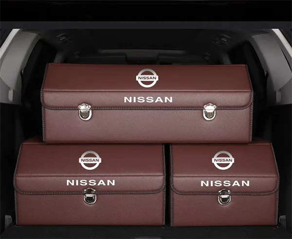 Car Trunk Leather Storage Box
