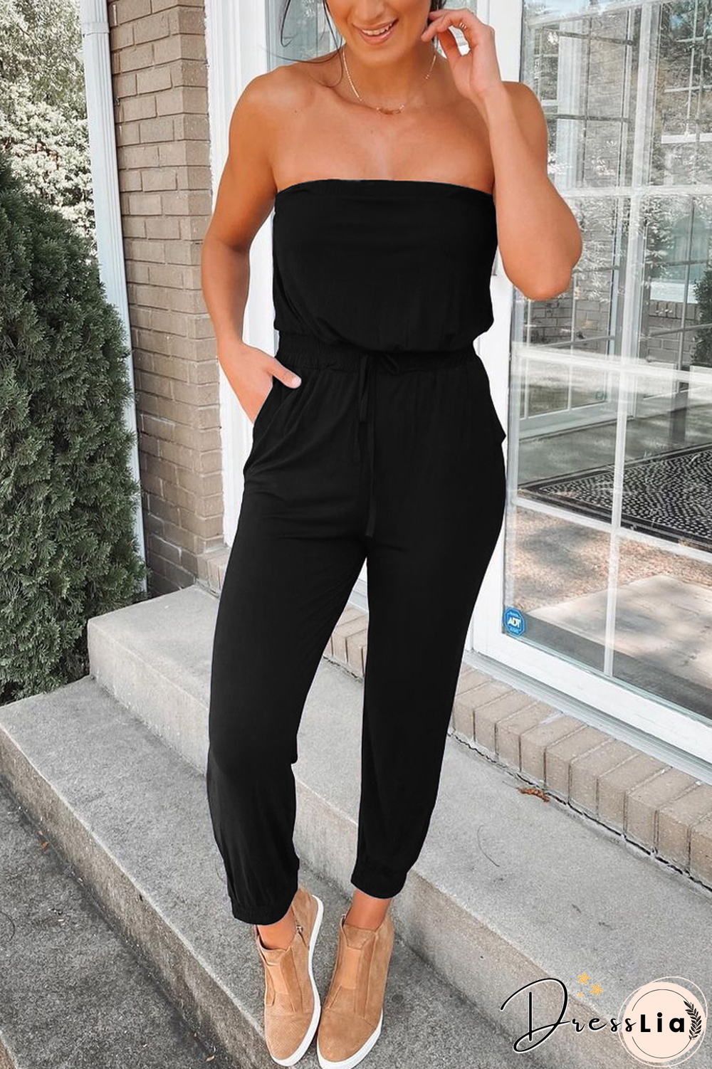 KarliDress Off The Shoulder Loose One Piece Jumpsuit P12672