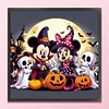【Limited Stock Sale】Disney Halloween-Mickey Minnie-11CT Stamped Cross Stitch 45*45cm/17.72*17.72in