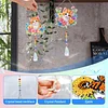 2pcs Flower Cat Diamond Painting Double-sided Crystal Window Suncatcher Craft Set Birthday Gifts Home Garden Decor Hanging Kit