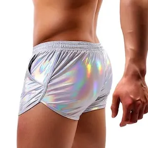pornhint Pornhint Mettalic, running,  booty shorts, gay, men, pride,