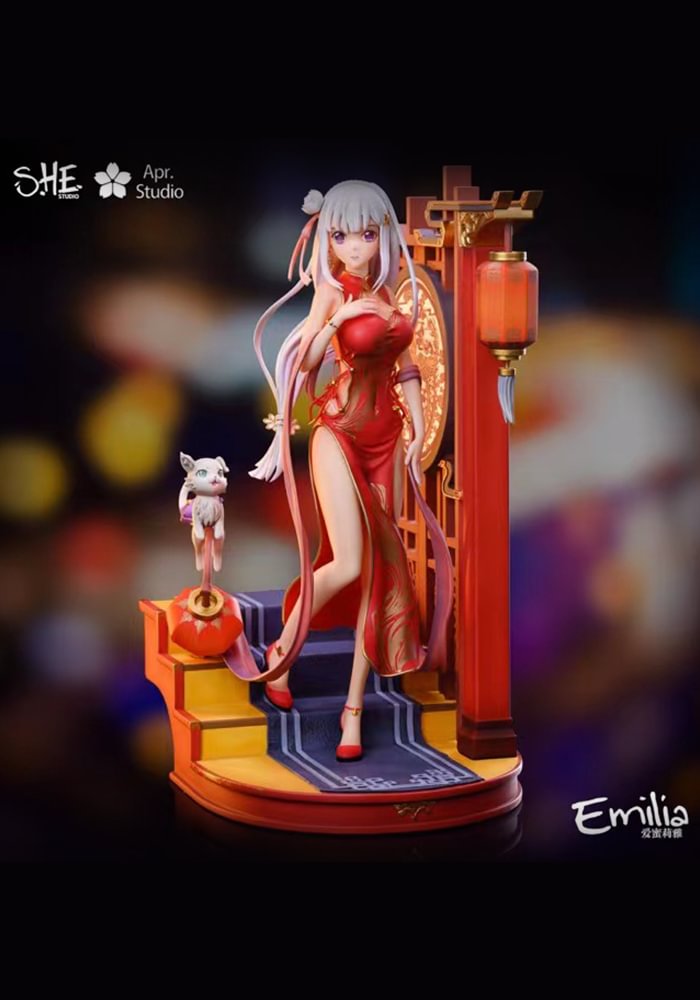 Emilia with LED - Re:Starting Life From Zero in a Different World Resin Statue - S.H.E Studio [Pre-Order]-shopify