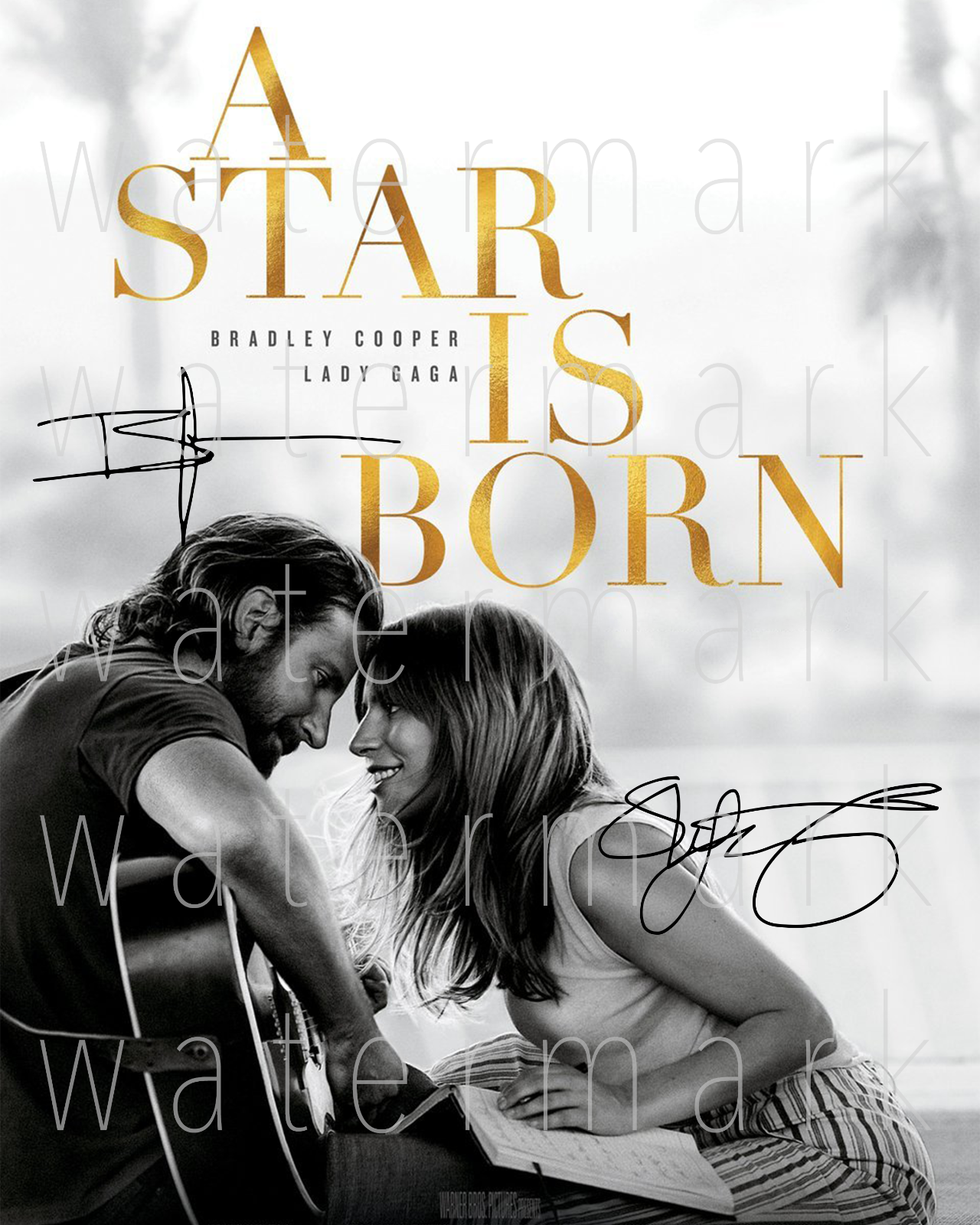 A Star Is Born Cooper Lady Gaga signed 8x10 Photo Poster painting picture poster autograph RP