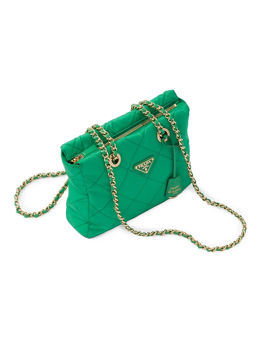 Prada Re-Nylon Tote Bag green