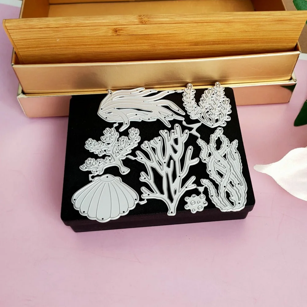 Seaweed metal cutting mould cutting mould scrapbook decoration embossed photo album decoration card making DIY handicrafts