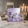 (Pre-Framed)Purple Butterfly-Special Shape Diamond Painting Kit(25x25cm)