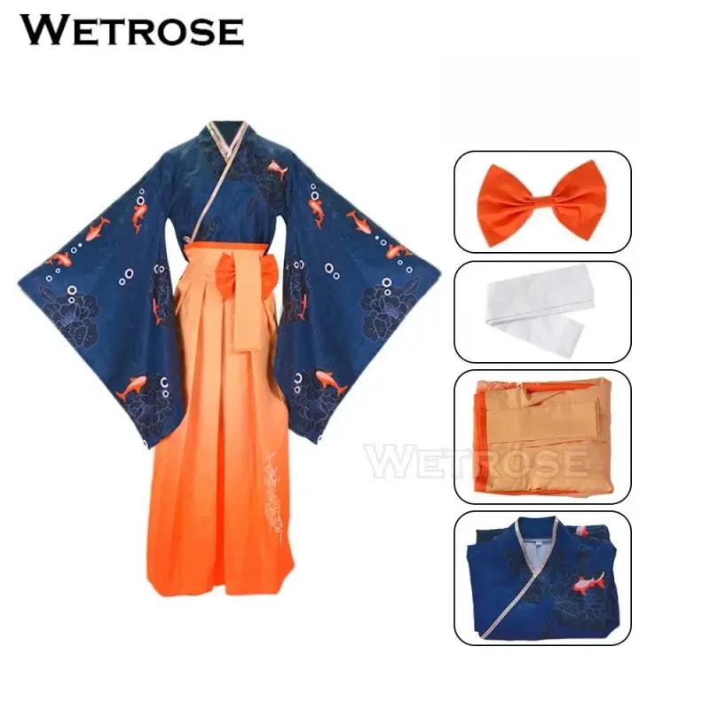 [Wetrose] In Stock Hololive EN Vtuber Watson Amelia Kimono Cosplay Costume 