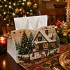 Forest Hut DIY Pearl Diamond Painting PU Cover Tissue Holder Kit Pearl Art Painting Decoration for Home & Gifts