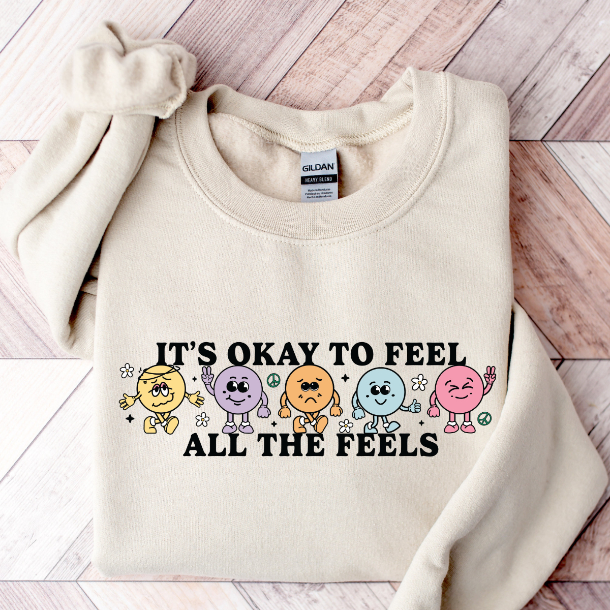 It's Okay To Feel All The Feels Sweatshirt,Your Feelings Matter Hoodie ...