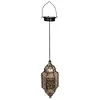 Solar Lantern Outdoor Garden Hanging Light Iron Hollow Design