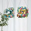 2Pcs machine &agrave; coudre-bricolage pendentif