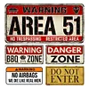 (Multi Style)Warning - Car License(6*12Inch)