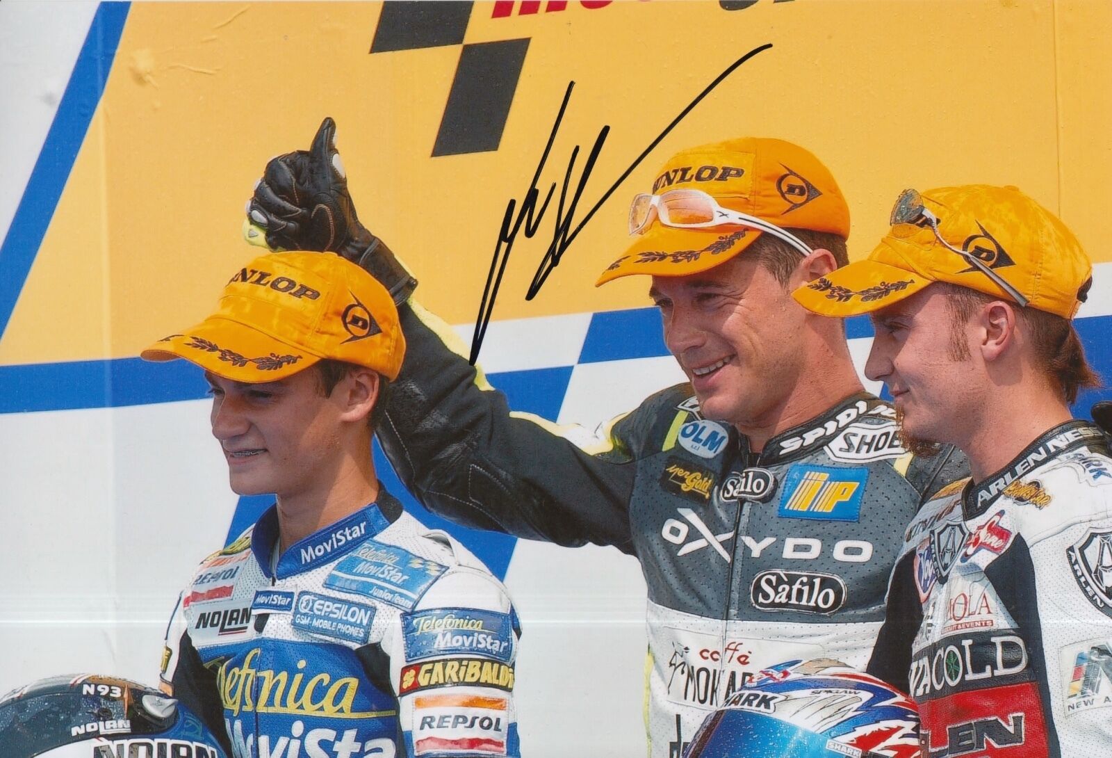 Lucio Cecchinello Hand Signed Photo Poster painting 12x8 125cc MotoGP.