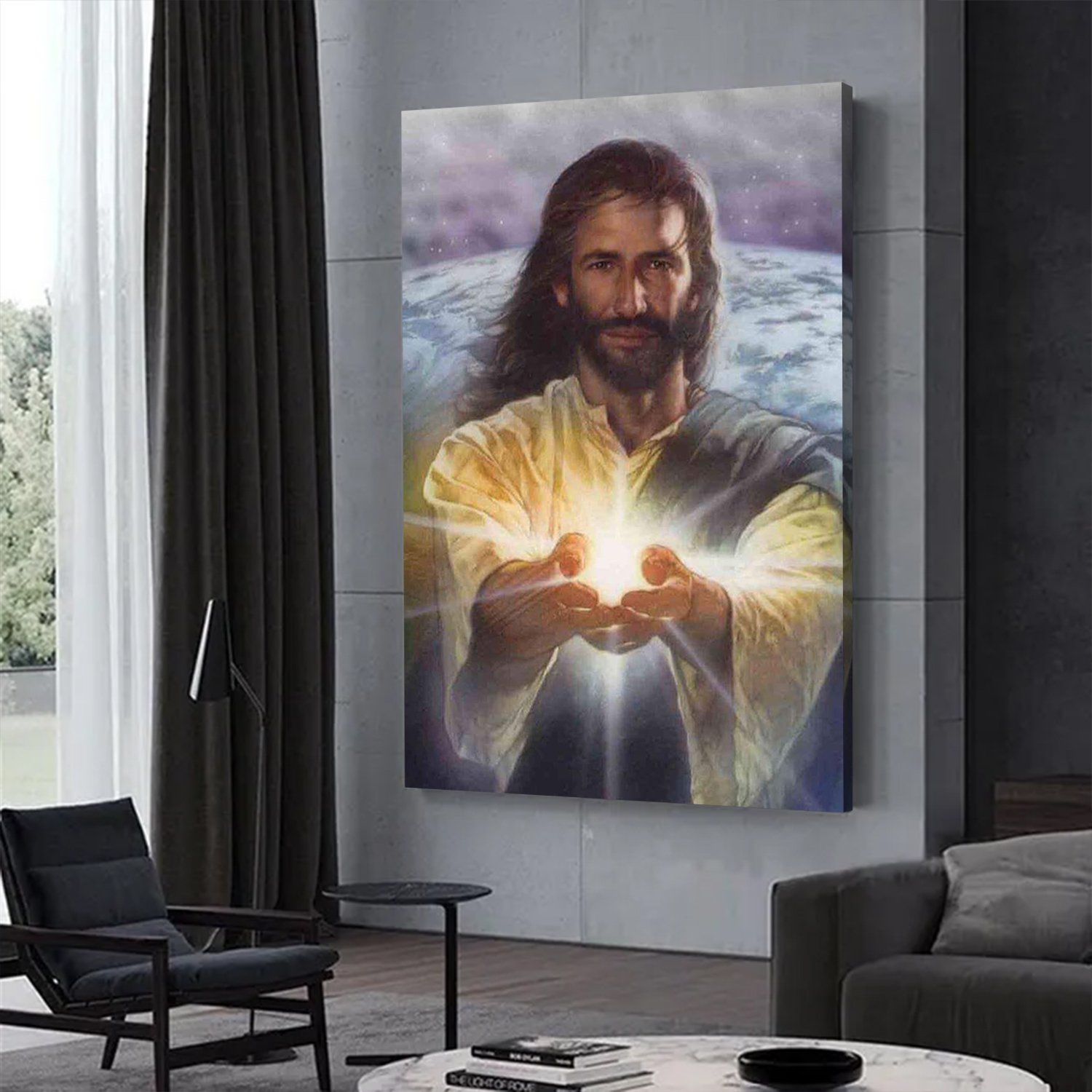 Jesus stretches out his hands to you Canvas Wall  Art