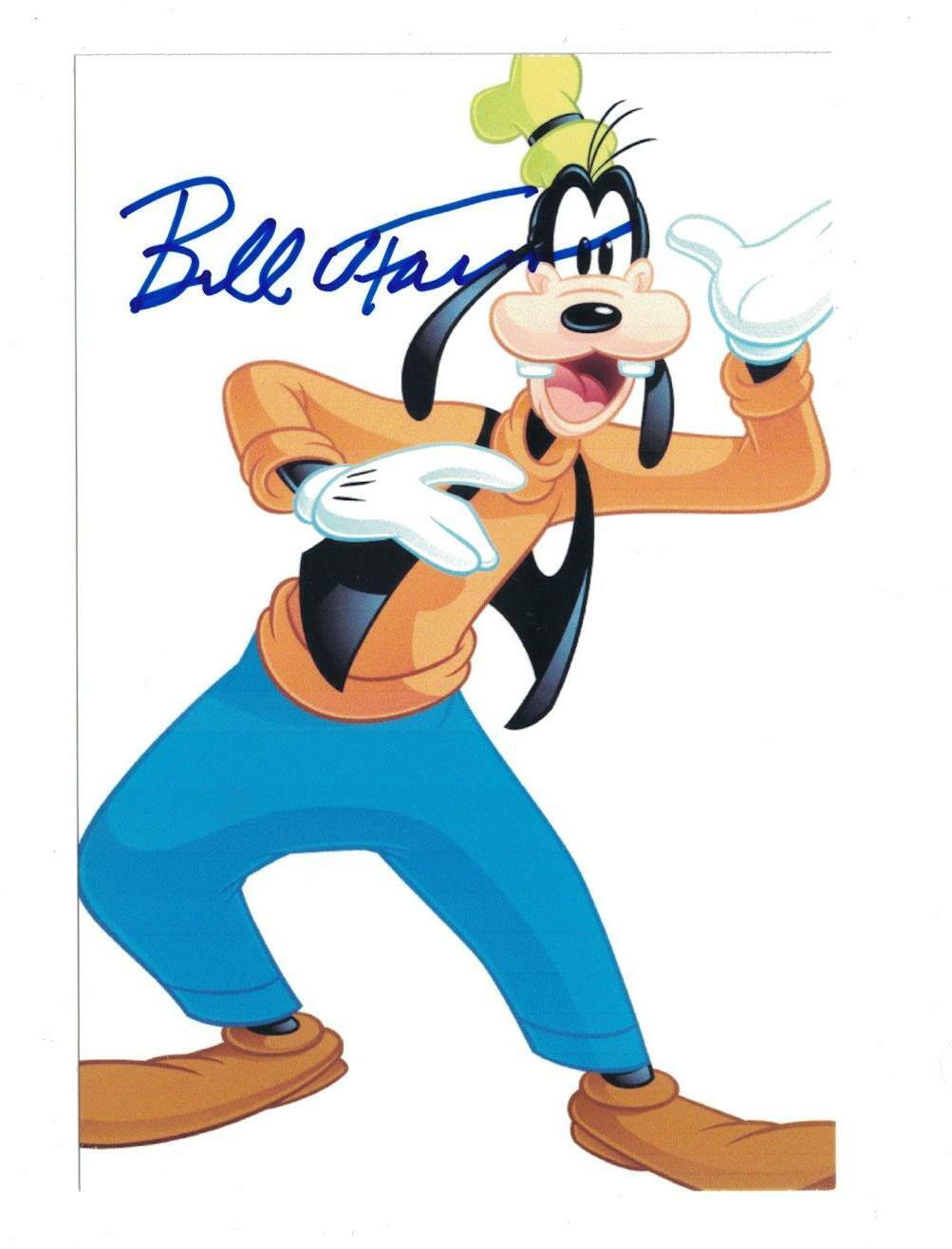 Bill Farmer Signed Autographed 4x6 Photo Poster painting Actor Disney Goofy Pluto B