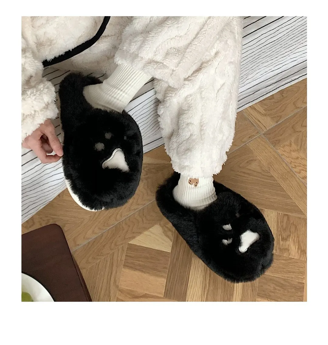 2022 Winter Women Slipper Cat Claw Cotton Home Slippers Warm And Non Slip Indoor Household Plush Slipper For Female