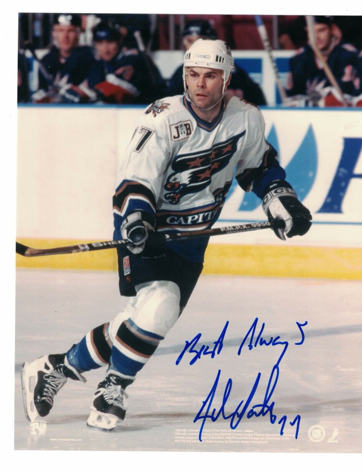 Adam Oates Washington Capitals Signed 8 x 10