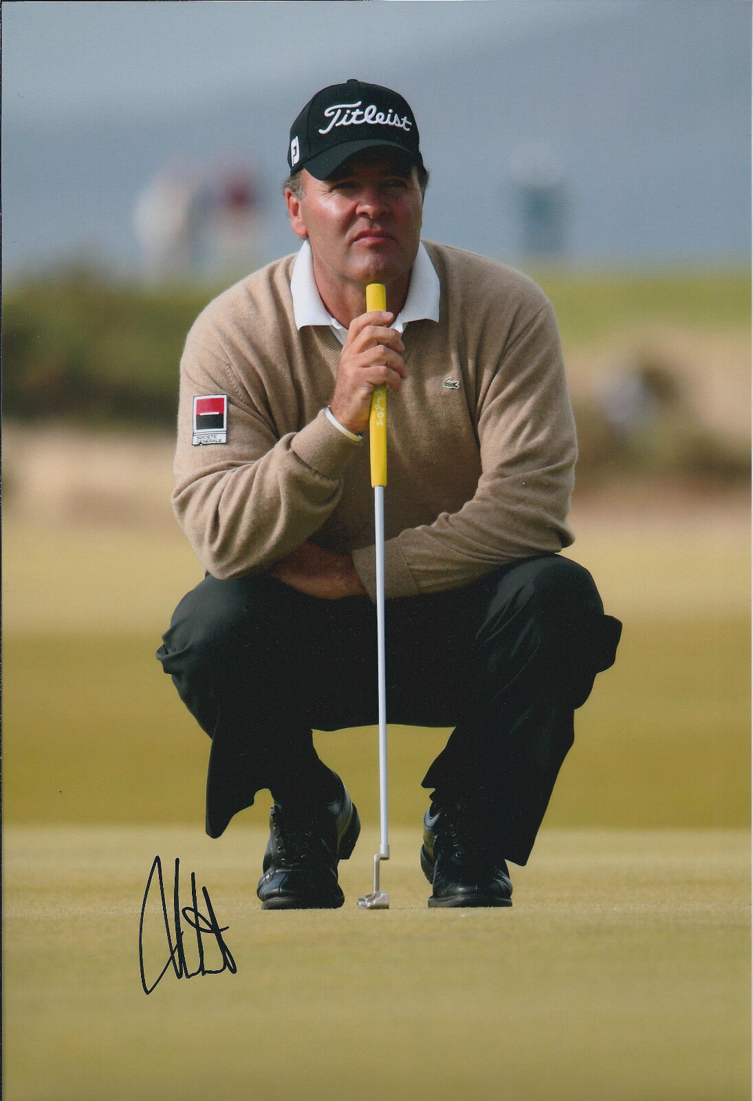 Thomas LEVET SIGNED Autograph 12x8 Photo Poster painting AFTAL GOLF St Andrews SCOTLAND