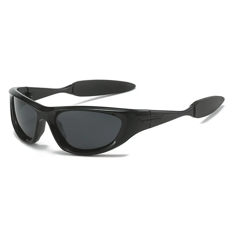 Luxury Brand Punk Y2K Men's Goggle Sunglasses at Hiphopee
