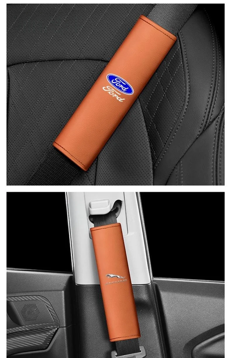 New Nappa Leather Soft and Comfortable Car Seat Belt Shoulder Pads