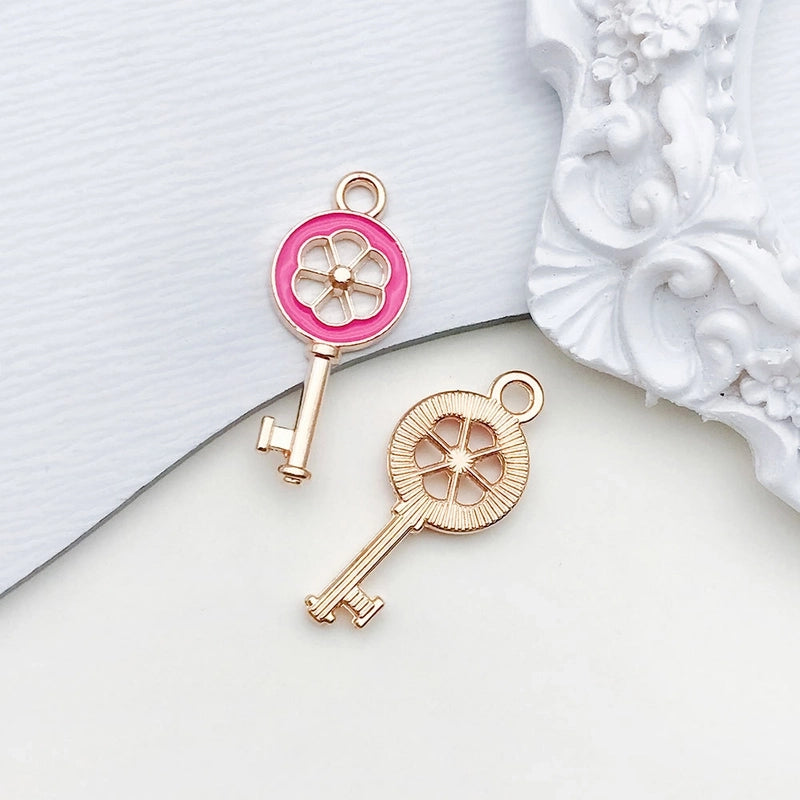 1 Piece 17 * 21mm Zinc Alloy Heart Shape Flower Pendant Jewelry Accessories