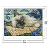 Blue Eyes Cat-14CT Stamped Cross Stitch Kit(30*21cm)