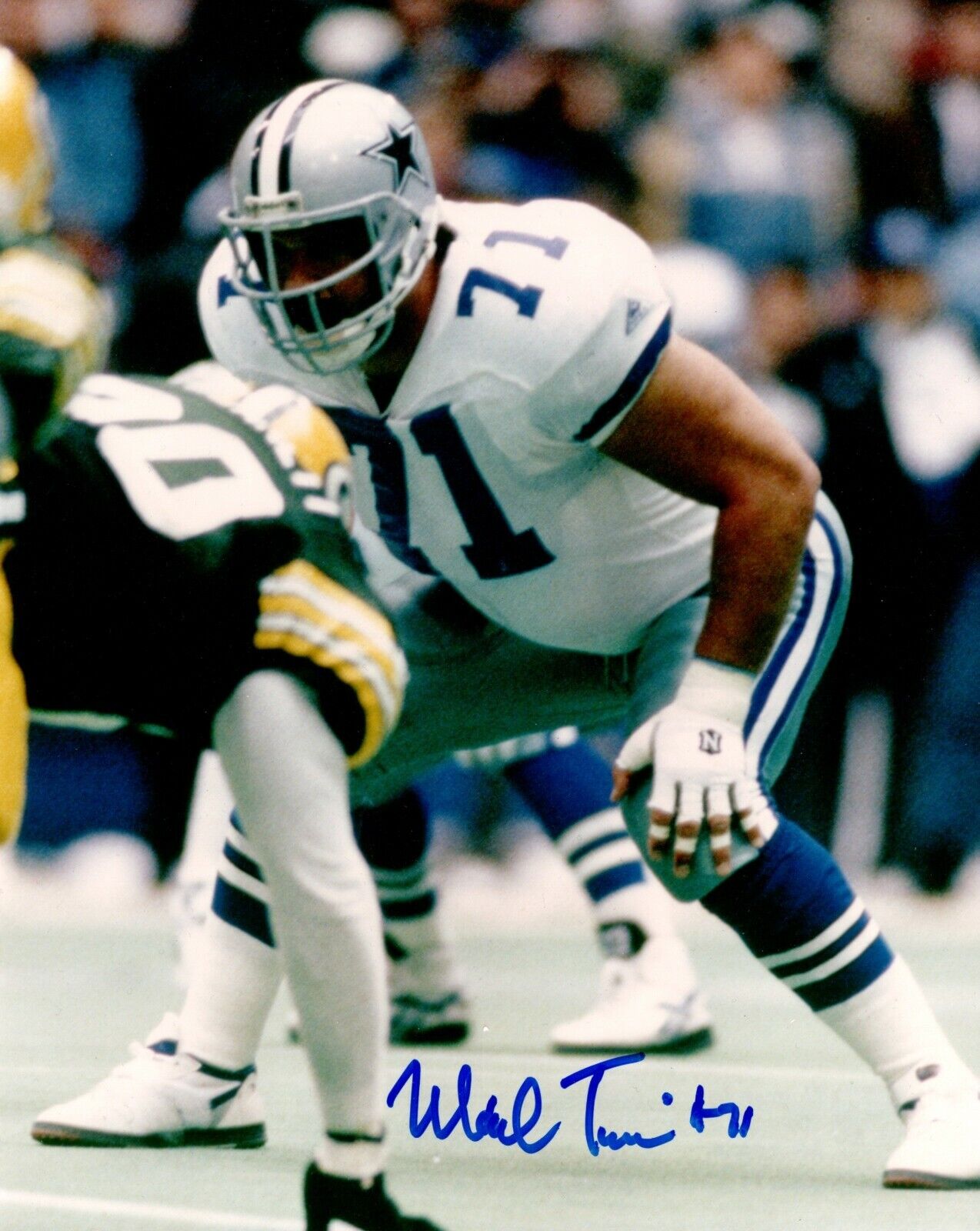 Mark Tuinei Signed - Autographed Dallas Cowboys 8x10 inch Photo Poster painting - Died 1999