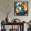 Jesus - quadratischer Bohrer Diamantmalerei - 45*45cm