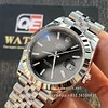 Rolex Datejust 41 m126300-0012 Stainless Steel on Jubilee with Black Dial and Smooth Bezel Super Clone