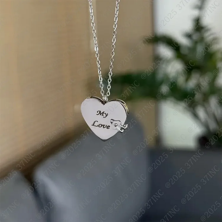 For Love - I Love You Heart Book Necklace