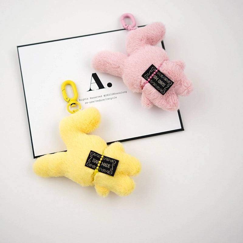 Elegant Cute Minimalist Rabbit Metal Unisex Keychain