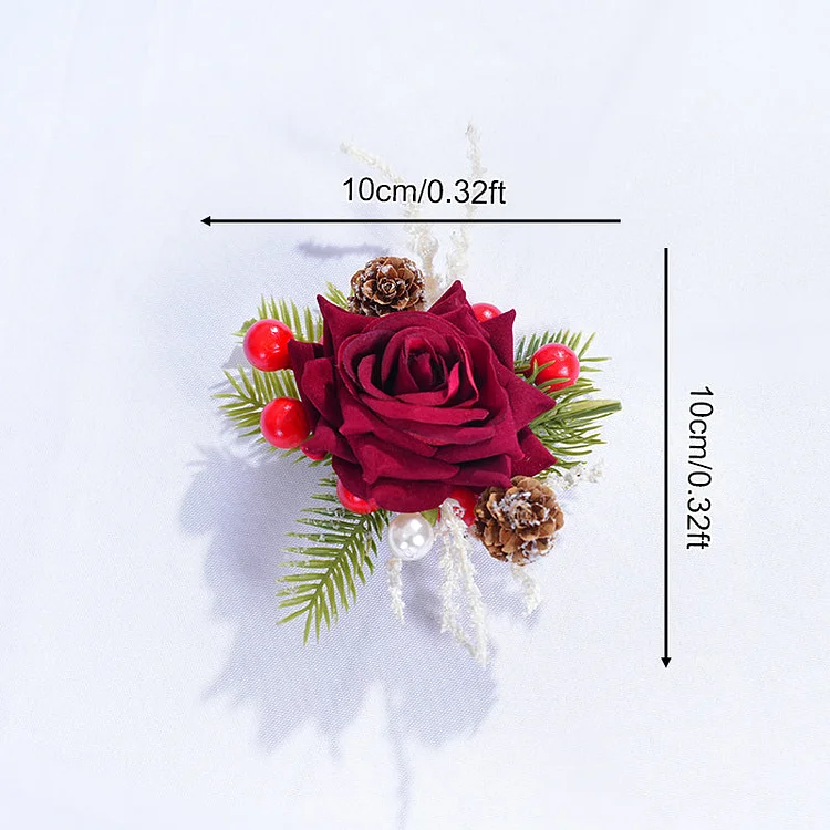 Angela Flower Christmas Series Corsage Flower Wedding Party Bridegroom Supplies A866207
