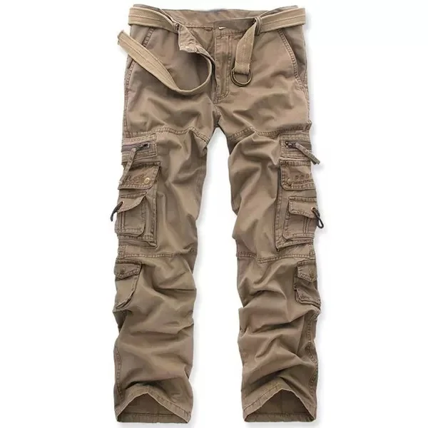 Men's Outdoor Vintage Washed Cotton Washed Multi-pocket Tactical Pants